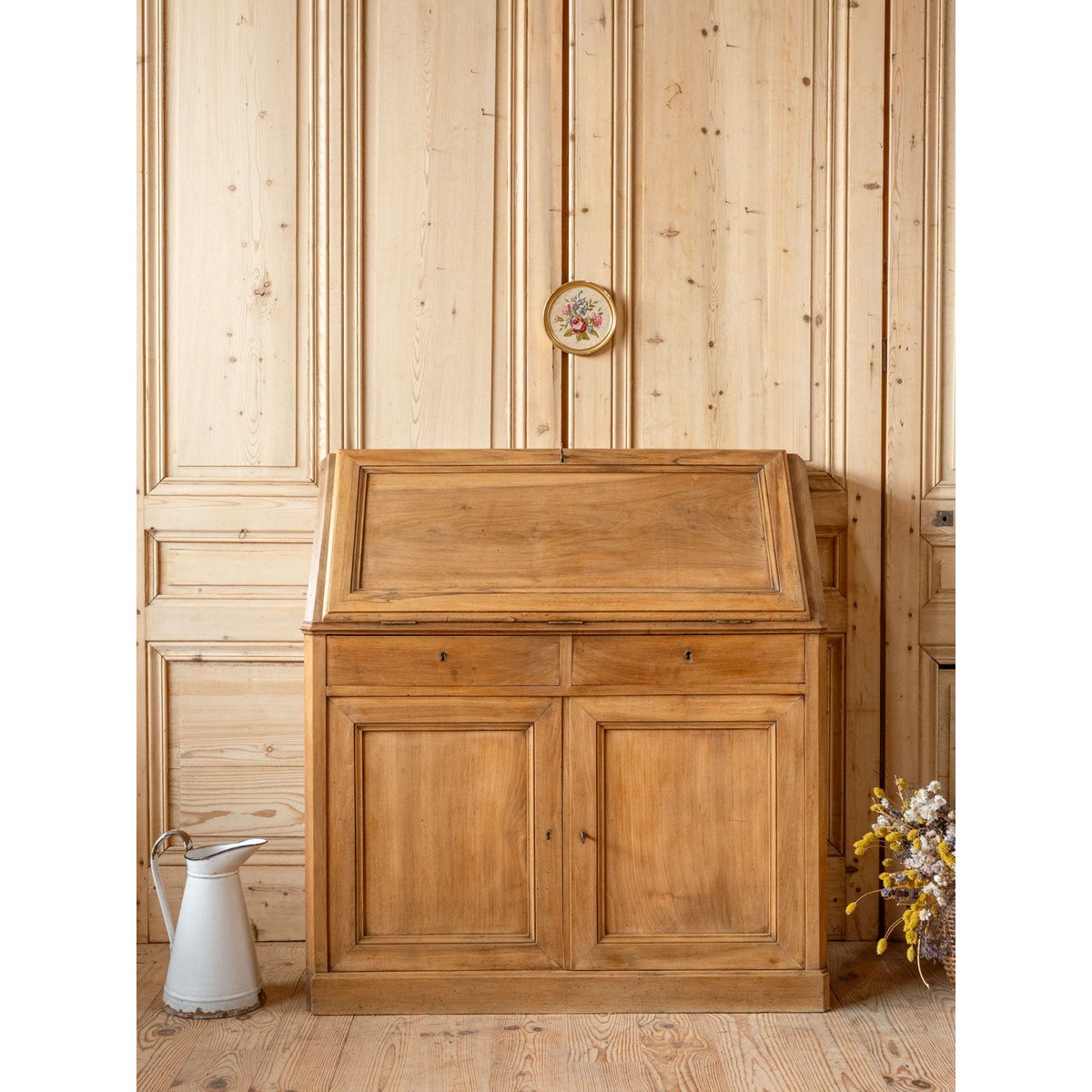 Secrétaire vintage en bois Edouard N°1041 - Bon état bois foncé, DEBONGOUT