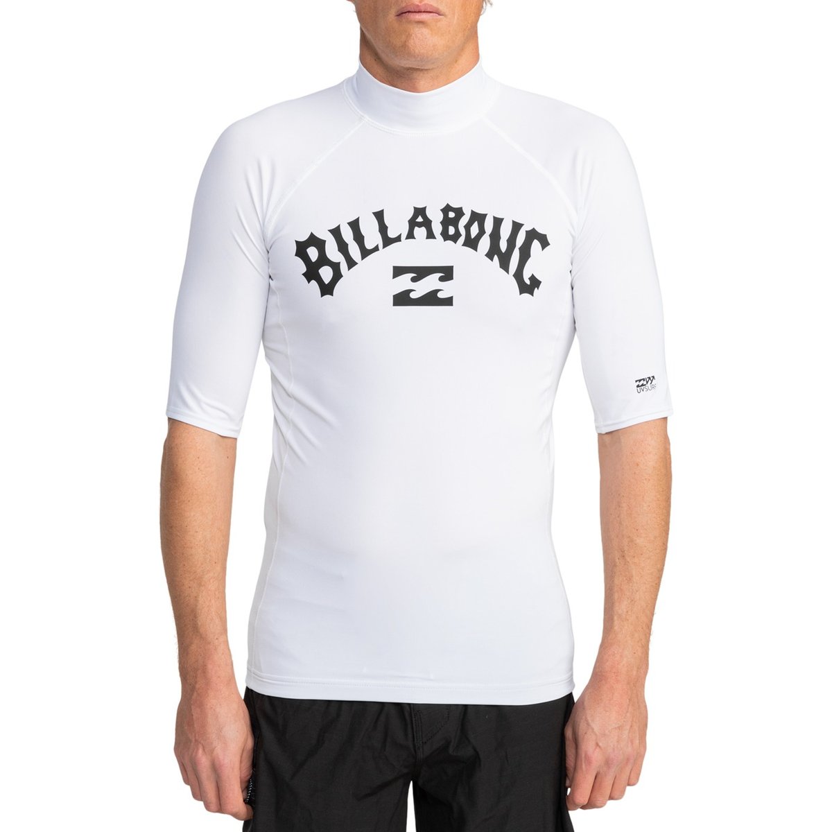 T-shirt de surf à manches courtes UPF50 LOGO SURF blanc white, BILLABONG