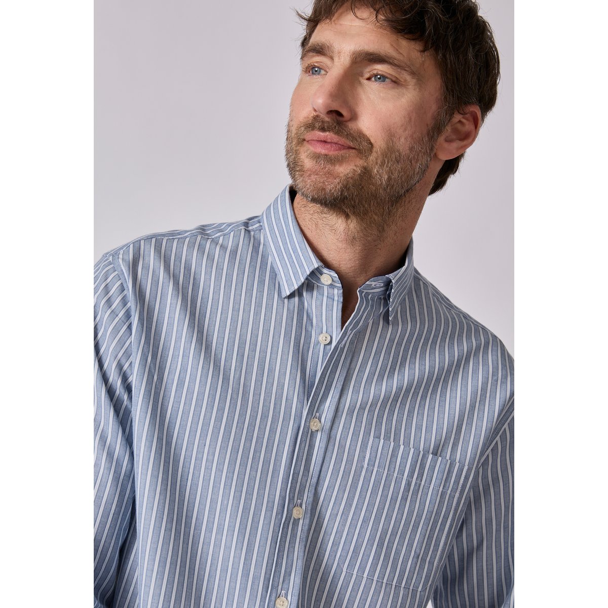 Chemise rayée bleu rayé, DAMART