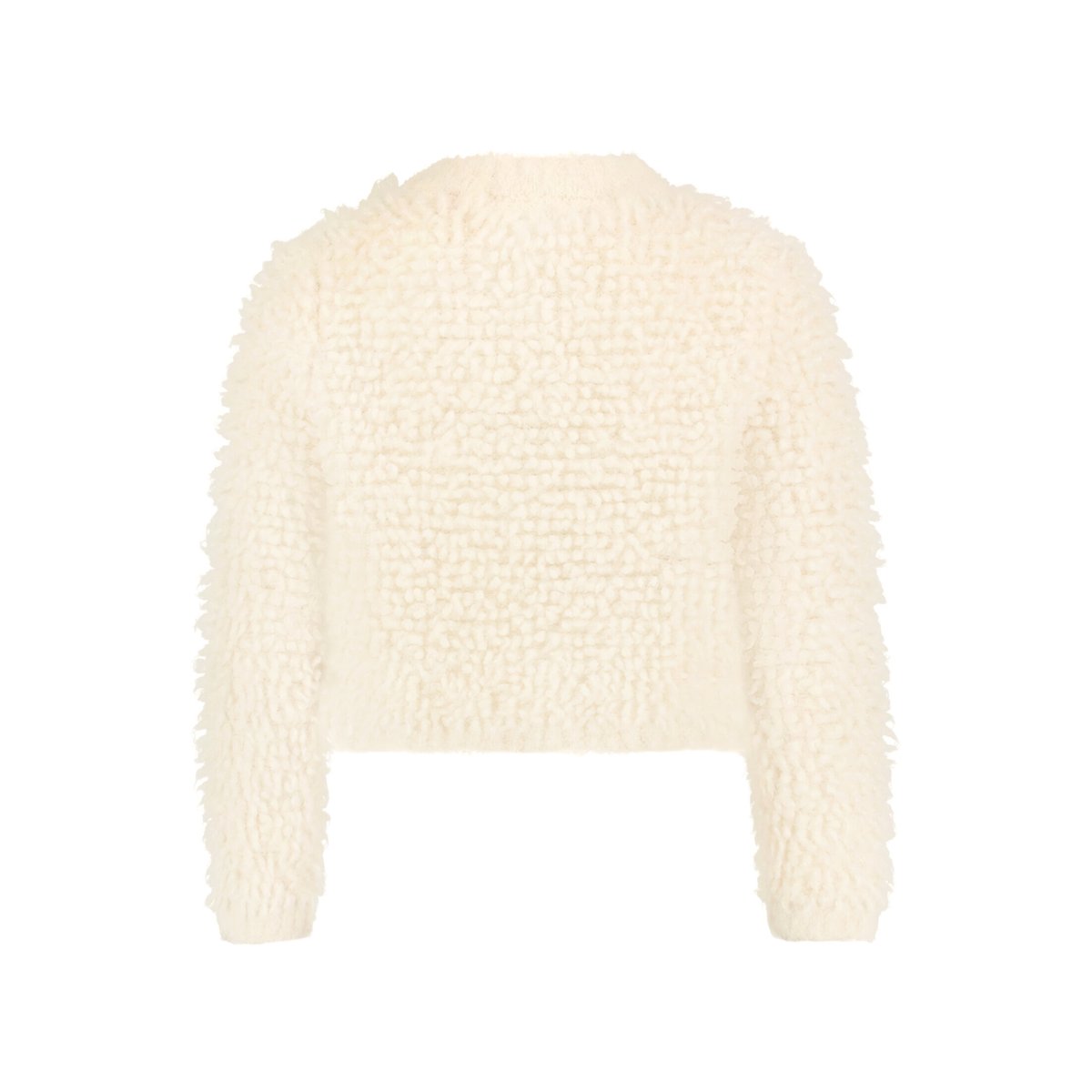Cardigan en maille à encolure ronde eggnog, CARTOON