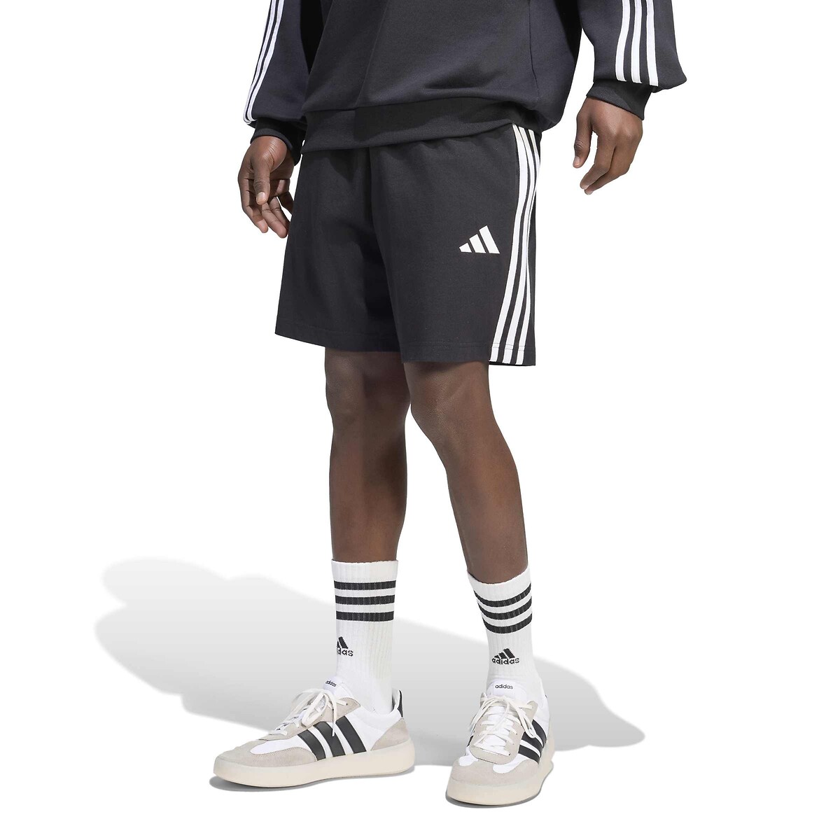 Short, longueur genou, ESSENTIALS noir, ADIDAS SPORTSWEAR