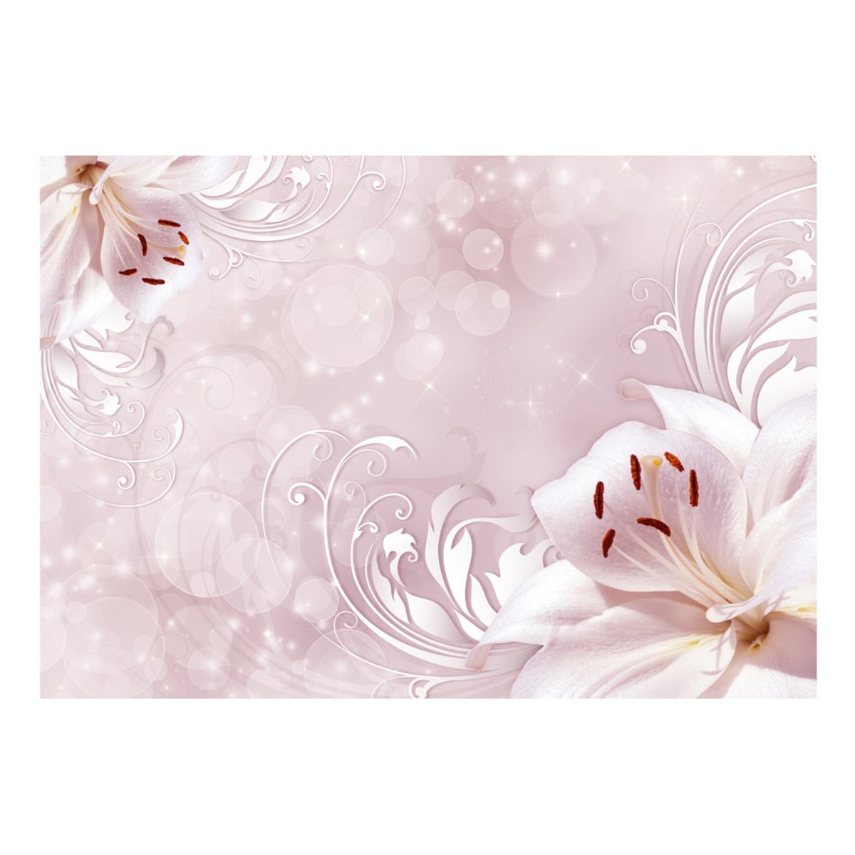 Papier peint intissé panoramique Tale of Tenderness violet, EDEN
