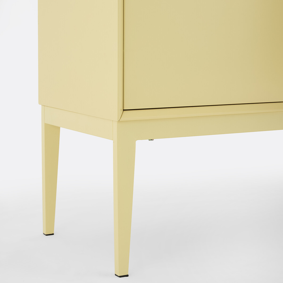 Pickito Lacquered Low Sideboard with 2 Doors and 2 Drawers Length 160cm soft yellow, LA REDOUTE INTERIEURS