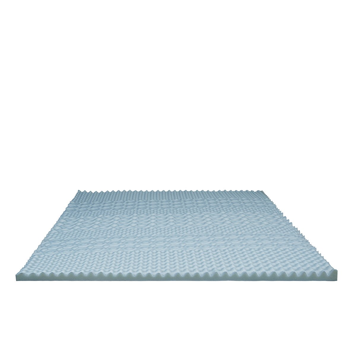 Surmatelas Gel Refresh - Mémoire de forme + gel thermorégulant - Fabriqué en France - 6 cm d'épaisseur bleu, BELLECOUR