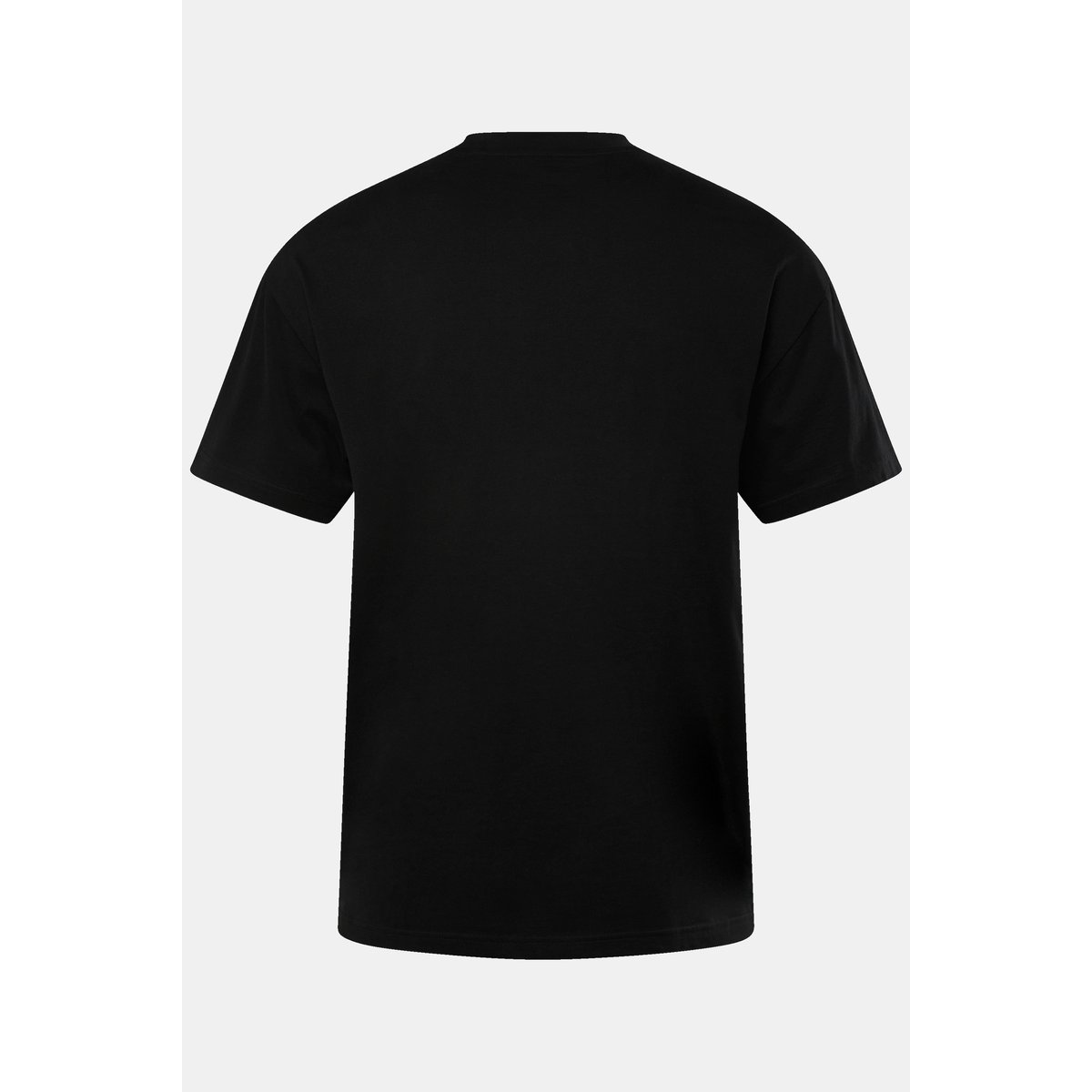 T-shirt oversized. Col rond noir, STHUGE