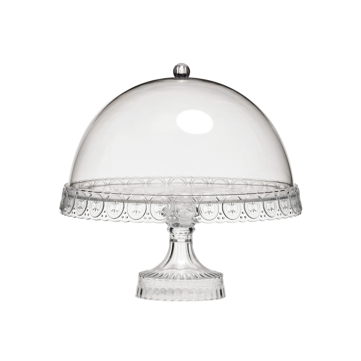 Acrylic Cake Stand with Dome Lid transparent, SO'HOME