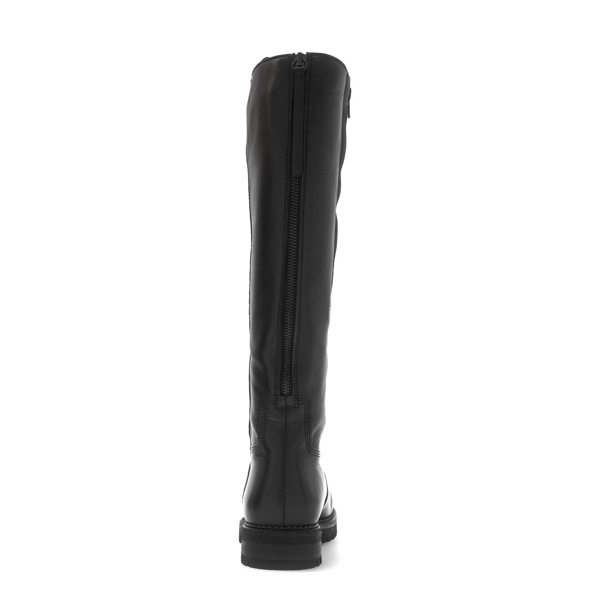 Bottes en cuir lisse à talon décroché noir lisse, GABOR