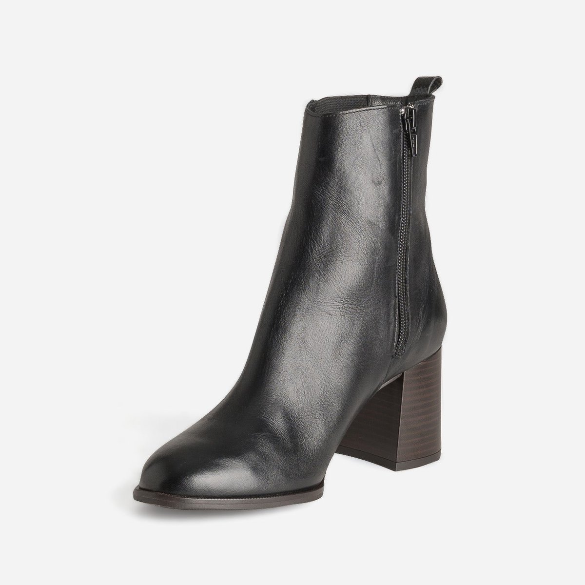 Boots À Talon en cuir CLESIA noir, ERAM