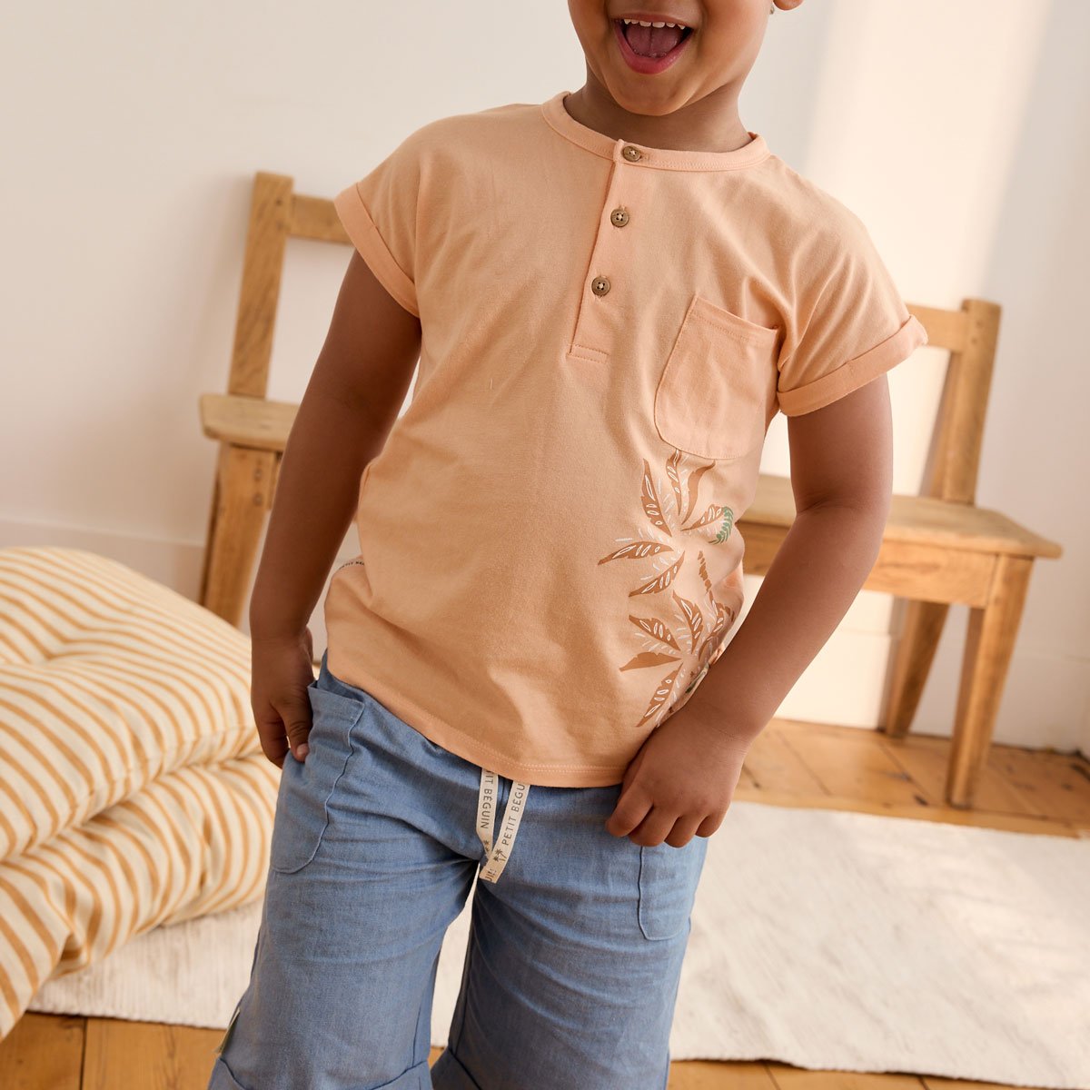 T-shirt enfant Tango orange, PETIT BEGUIN