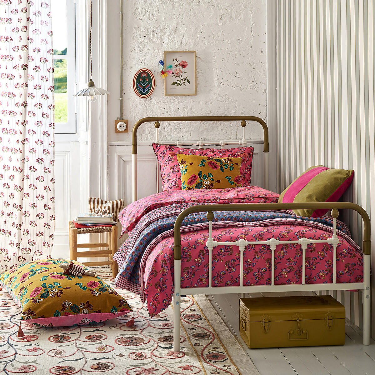Housse de coussin velours 45x45 cm, Ingrid multicolore, LA REDOUTE INTERIEURS