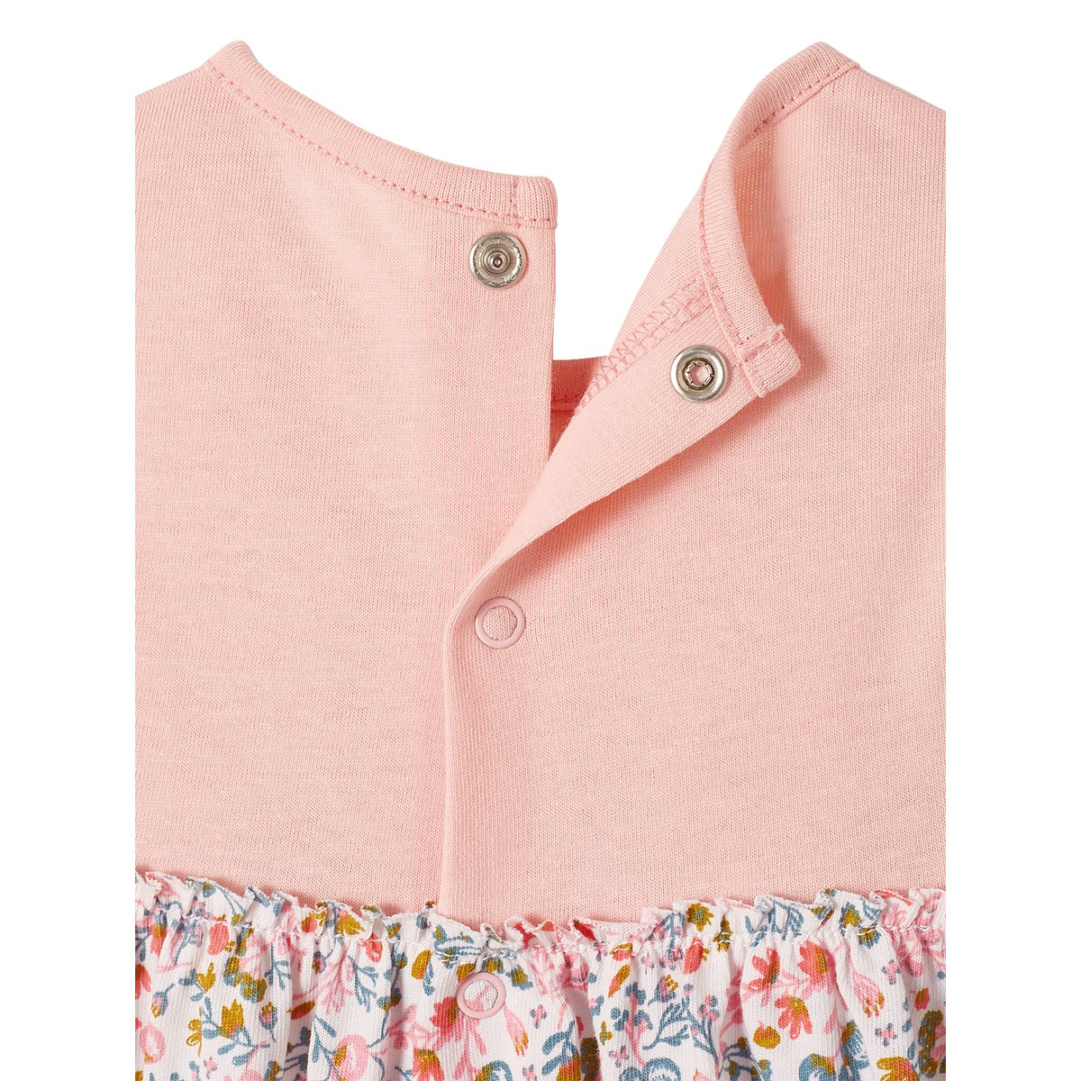 Robe et bandeau assorti bébé rose poudré, VERTBAUDET
