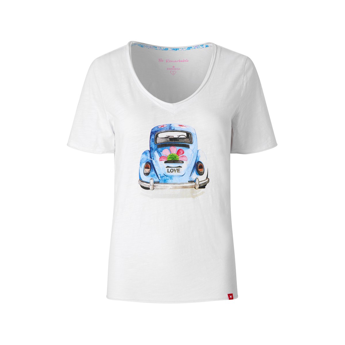 T-shirt à motif voiture rétro blanc, JOE BROWNS