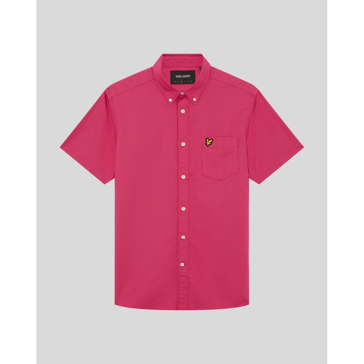 Chemise manches courtes rose dahlia, LYLE & SCOTT