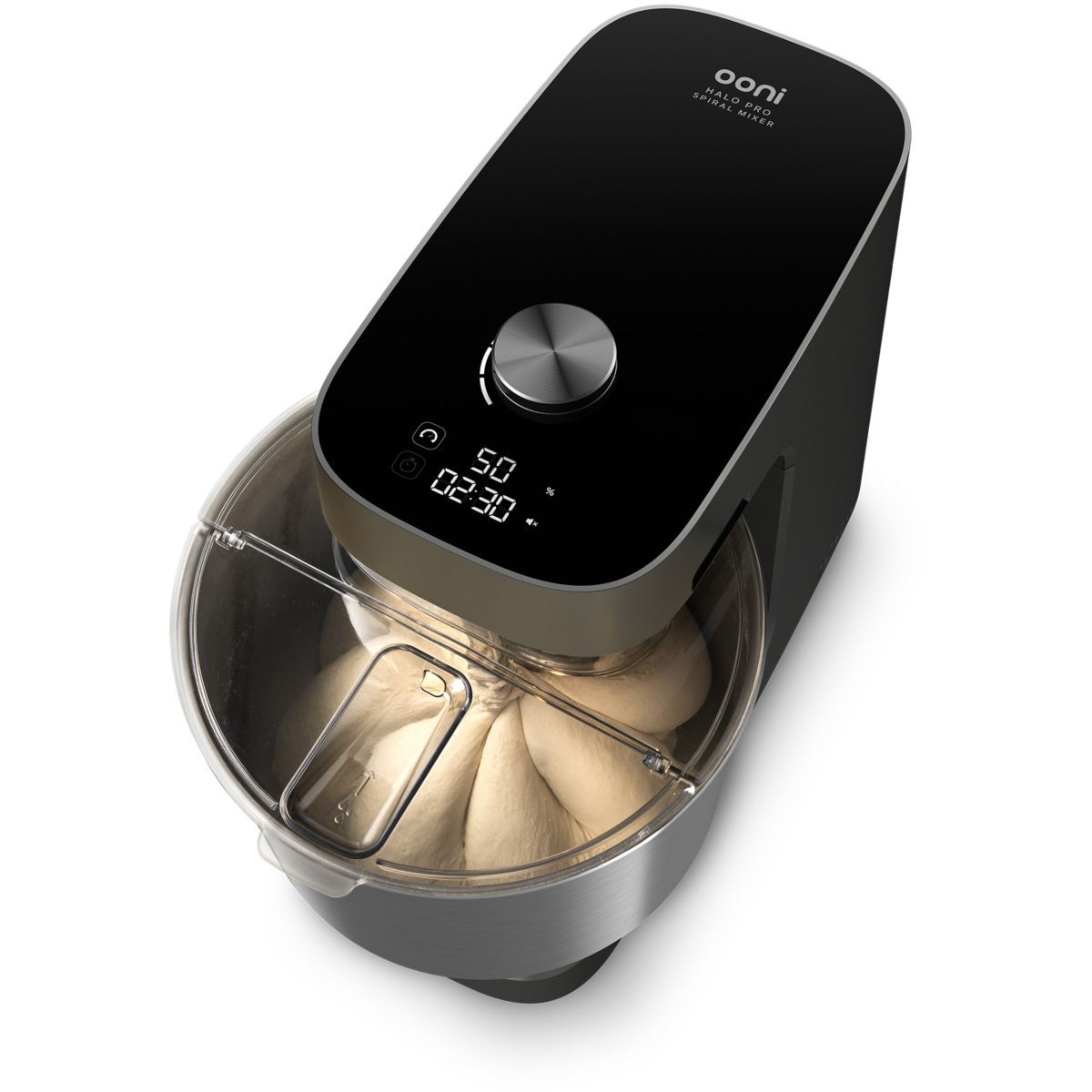 Robot pâtissier Halo Pro gris, 7 L, 58 vitesses, transmission directe couleur unique, OONI