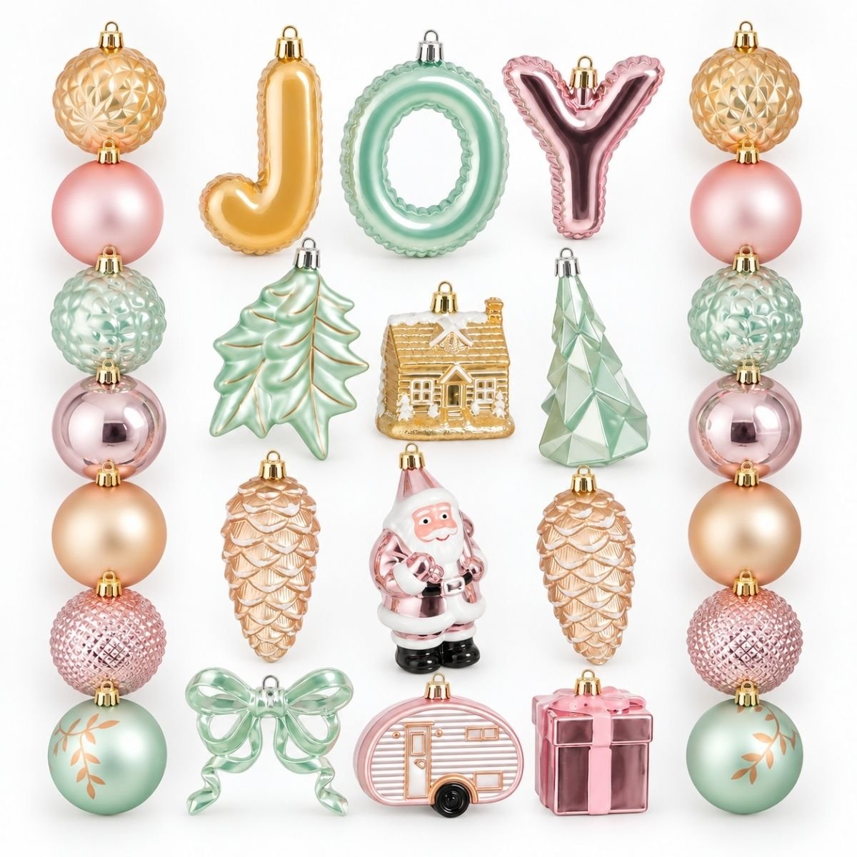 Boule de Noël rose, MICA DECORATIONS