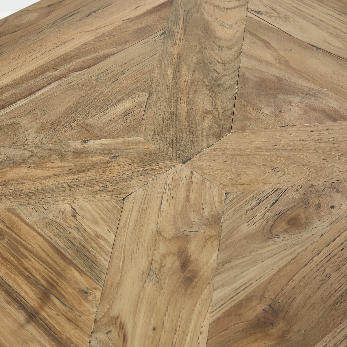 Table basse en bois de teck recyclé 80 cm  CARGO naturel, BERAH GETAH