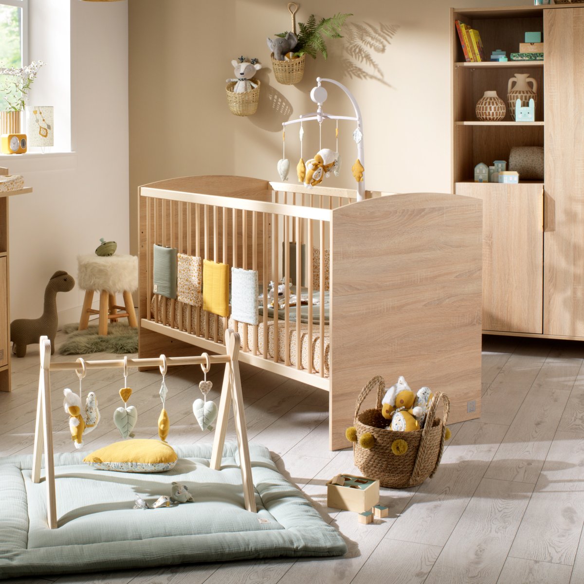 Lit évolutif - Little Big Bed en bois décor chêne doré marron, SAUTHON