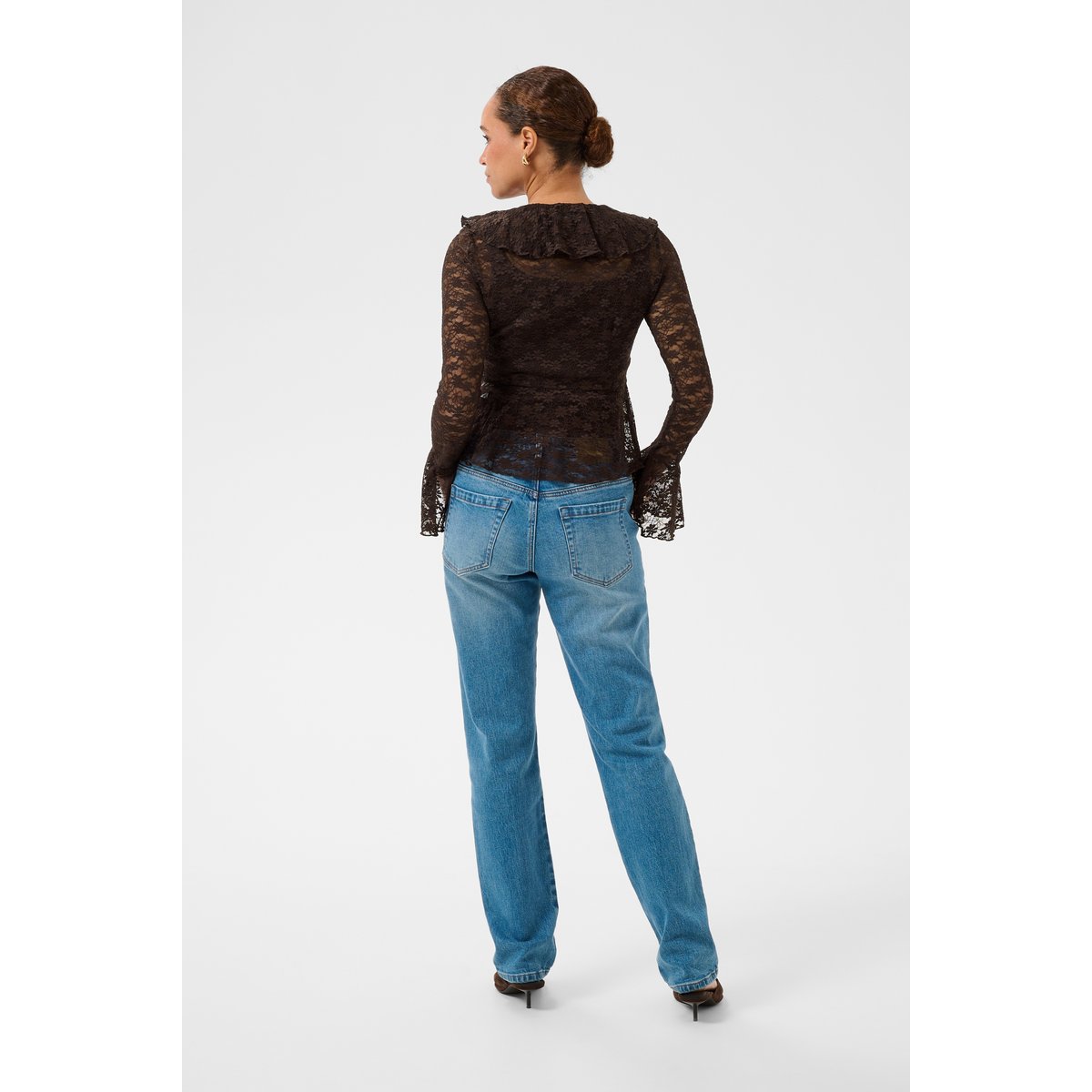 Blouse à manches longues marron coffeebean, KAFFE
