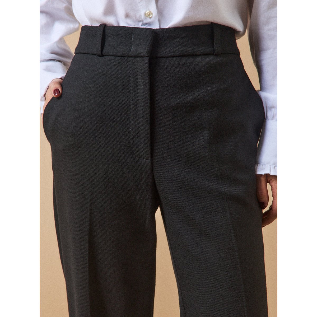 Pantalon droit tailleur Alma noir, CYRILLUS