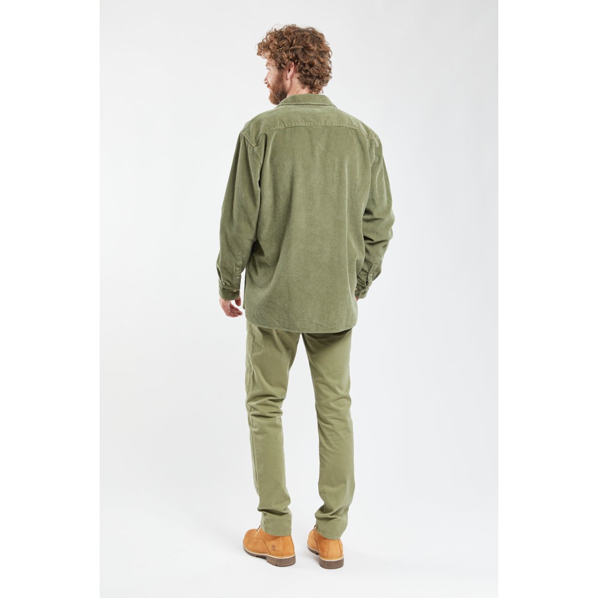 Surchemise manches longues en velours military, ARMOR-LUX