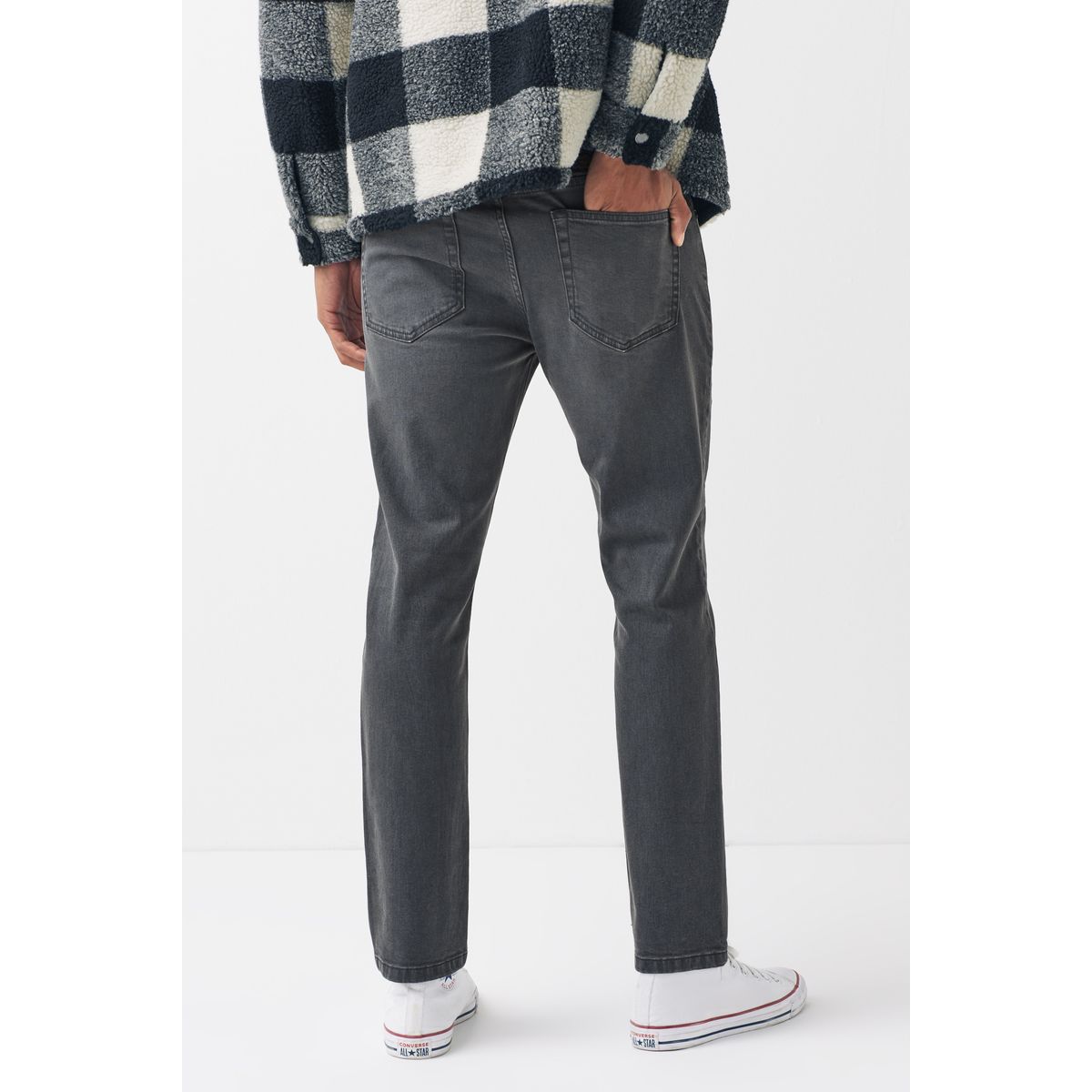 Jean Stretch Indispensable - Coupe Slim gris délavé, NEXT