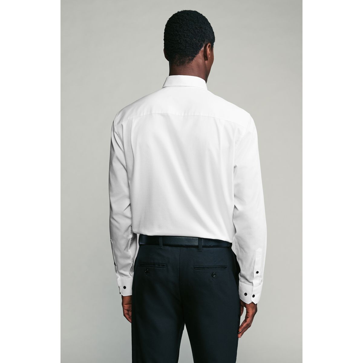 Chemise à poignet et nœud papillon, ensemble nœud papillon blanc texturé/noir, NEXT
