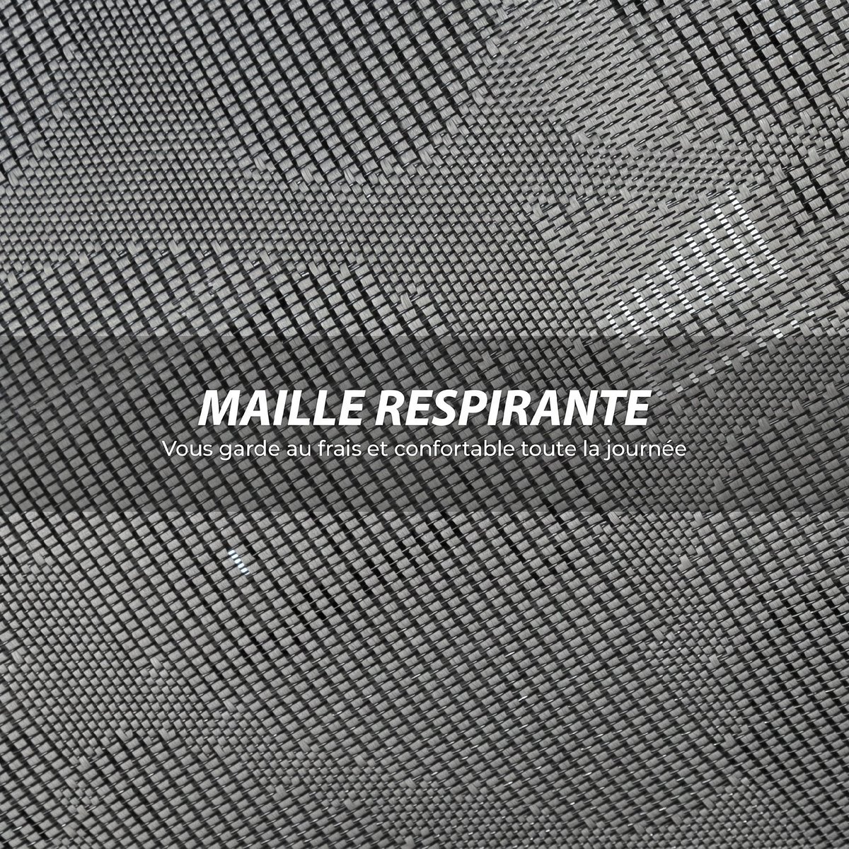 Chaise de bureau Maille (100% polyester) Gris gris, HOMCOM