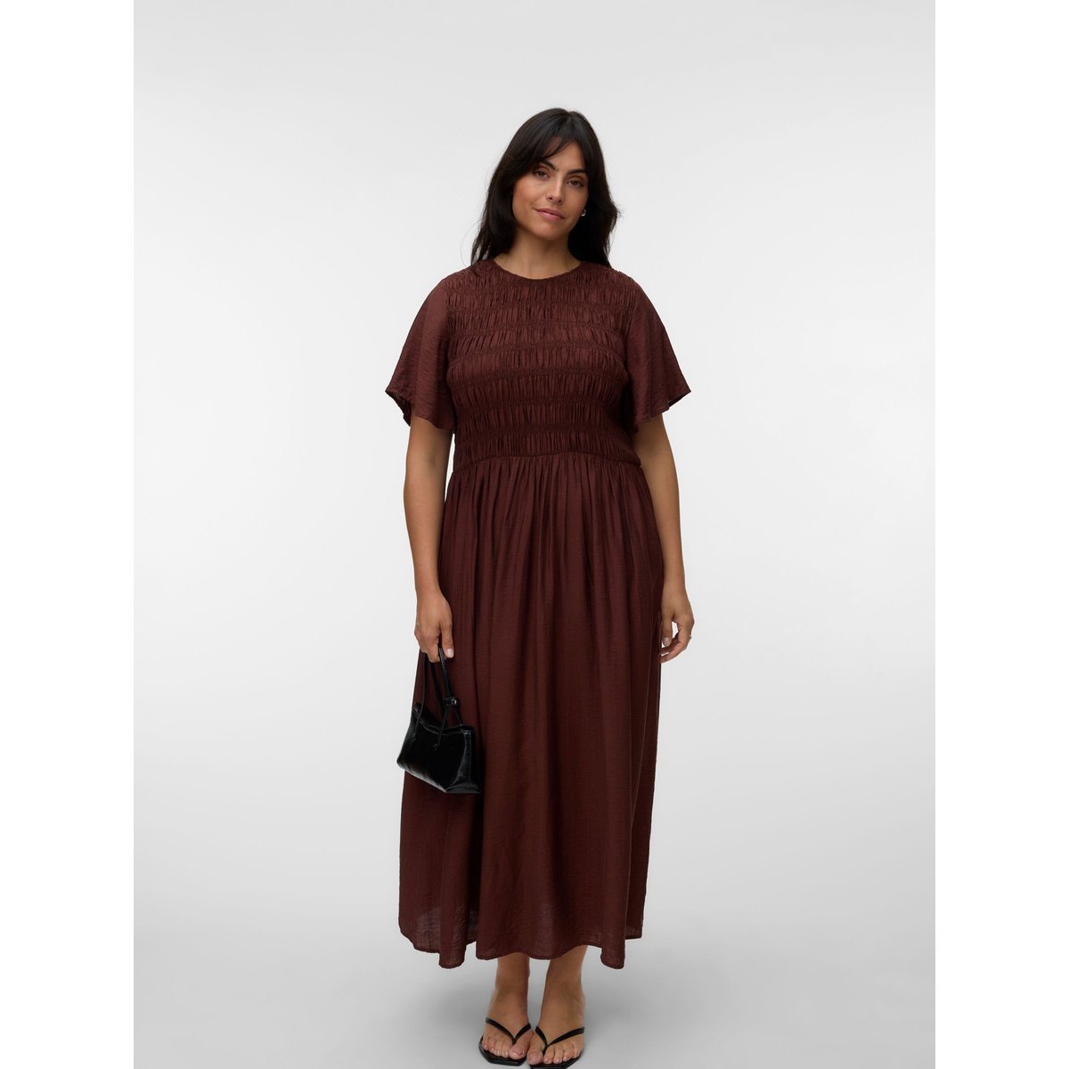 Robe Smockée shaved chocolate, VERO MODA