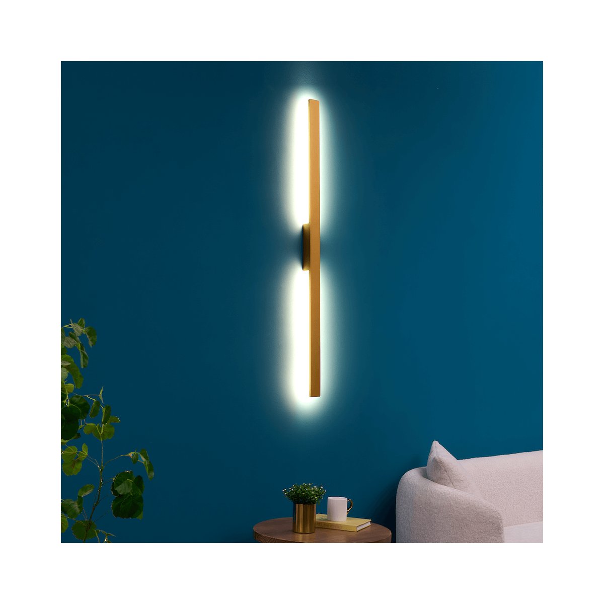Applique LED dorée minimaliste - SAMBAI doré / laiton, KOSILUM