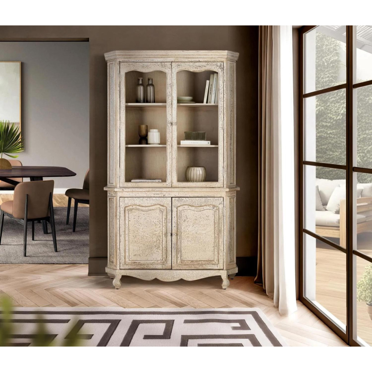 Vaisselier beige, DECORATION D’AUTREFOIS
