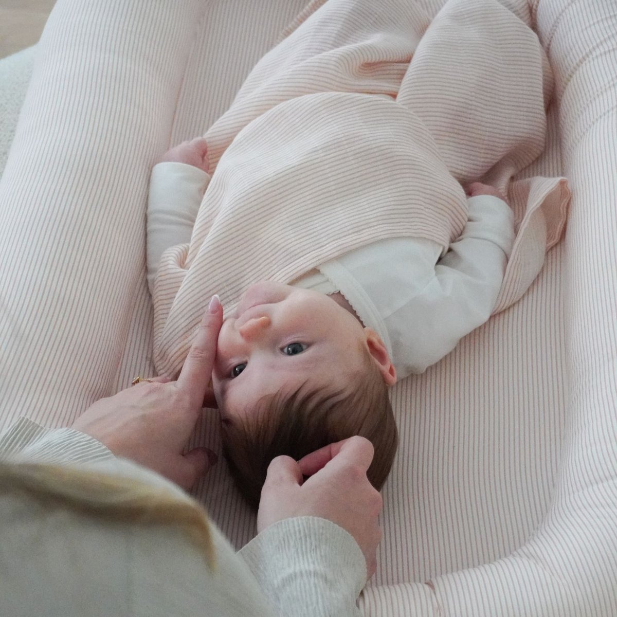 Lot de 3 langes bébé en mousseline rose, CAM CAM