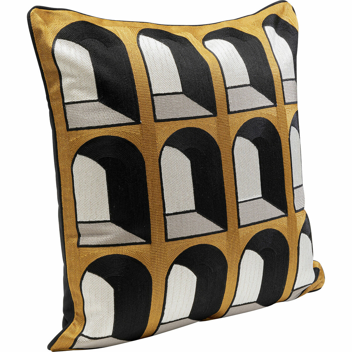 Cuscino Coloseo 50x50cm nero , KARE DESIGN