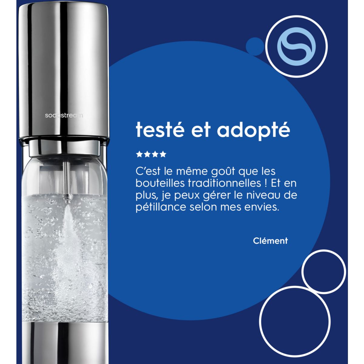Machine à soda ENSO 1013611330 couleur unique, SODASTREAM