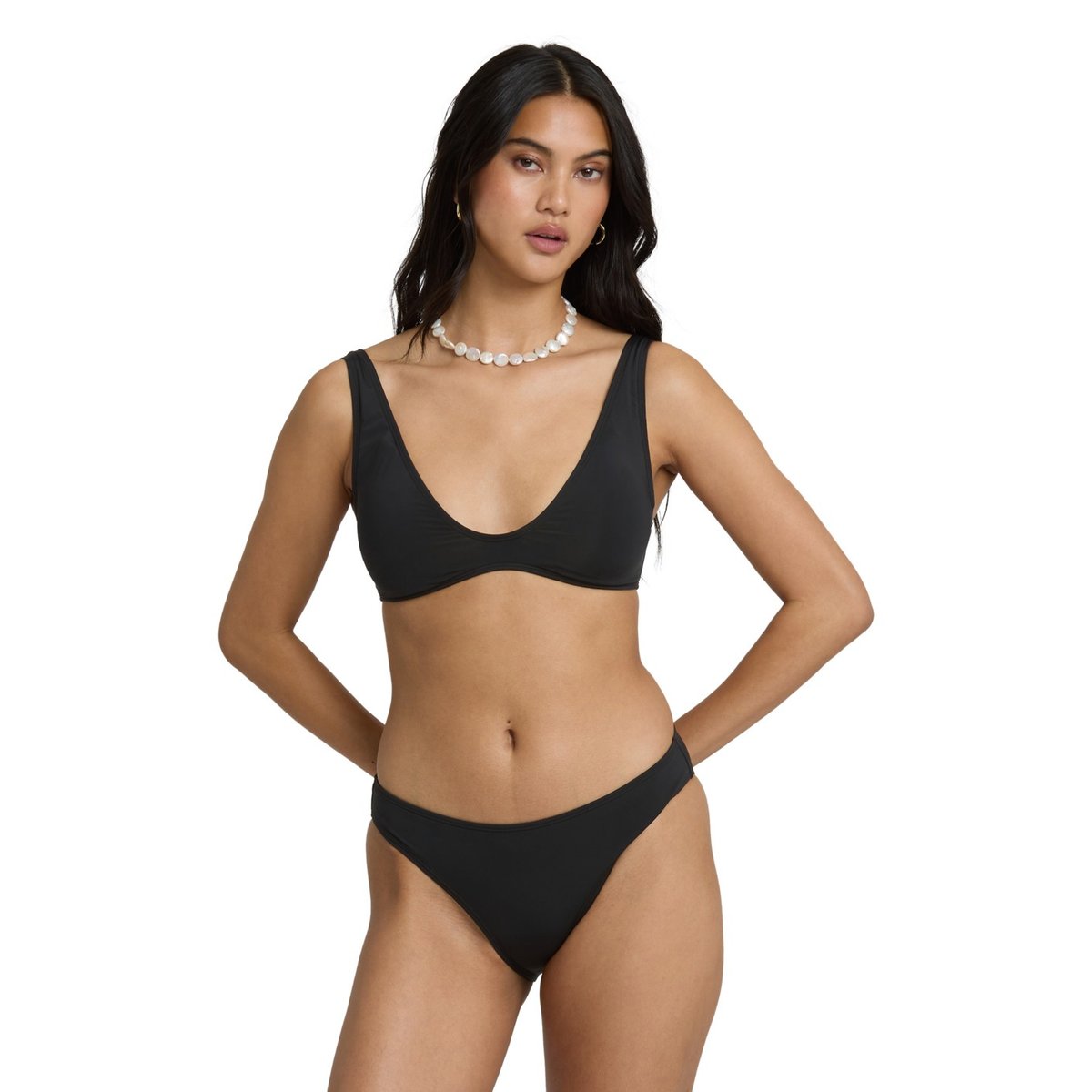 Bas de bikini taille basse SOL SEARCHER LOWRIDER noir black pebble, BILLABONG
