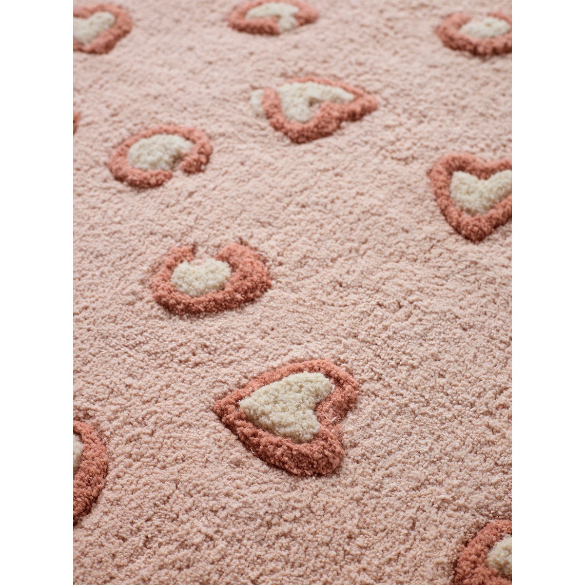 Tapis rond léopard LOVELY LÉO rose, VERTBAUDET