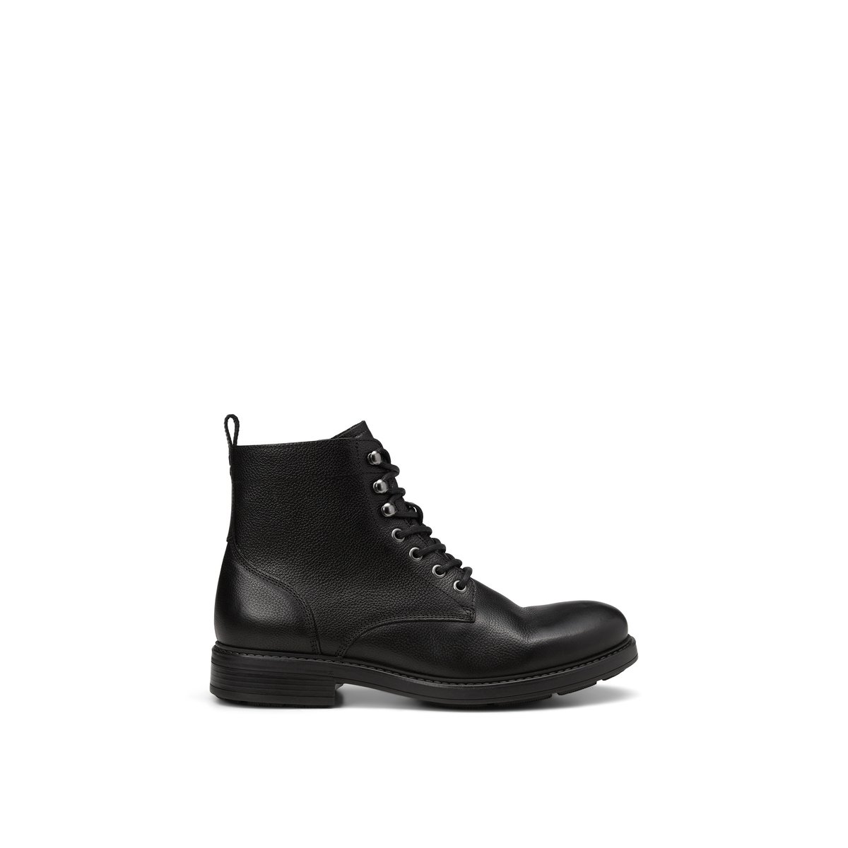 Bottes à lacets avec zip intérieur noir, MARC O'POLO