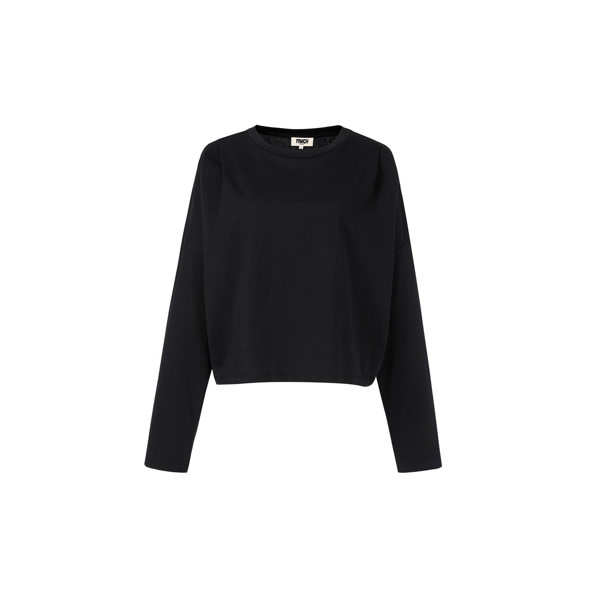 Top en coton CEYLAN noir, FRNCH