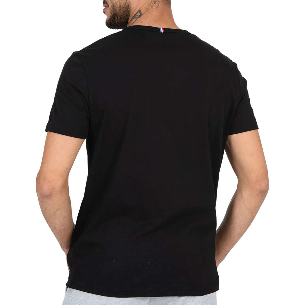 T-shirt manches courtes Essentiel noir, LE COQ SPORTIF