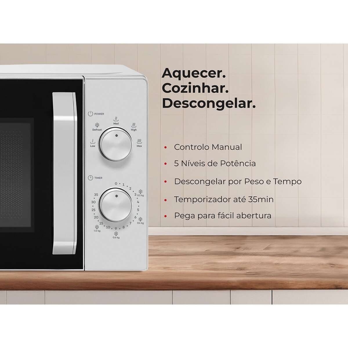 Micro-ondas 20L Cinza 1809FL, FLAMA prateado, FLAMA