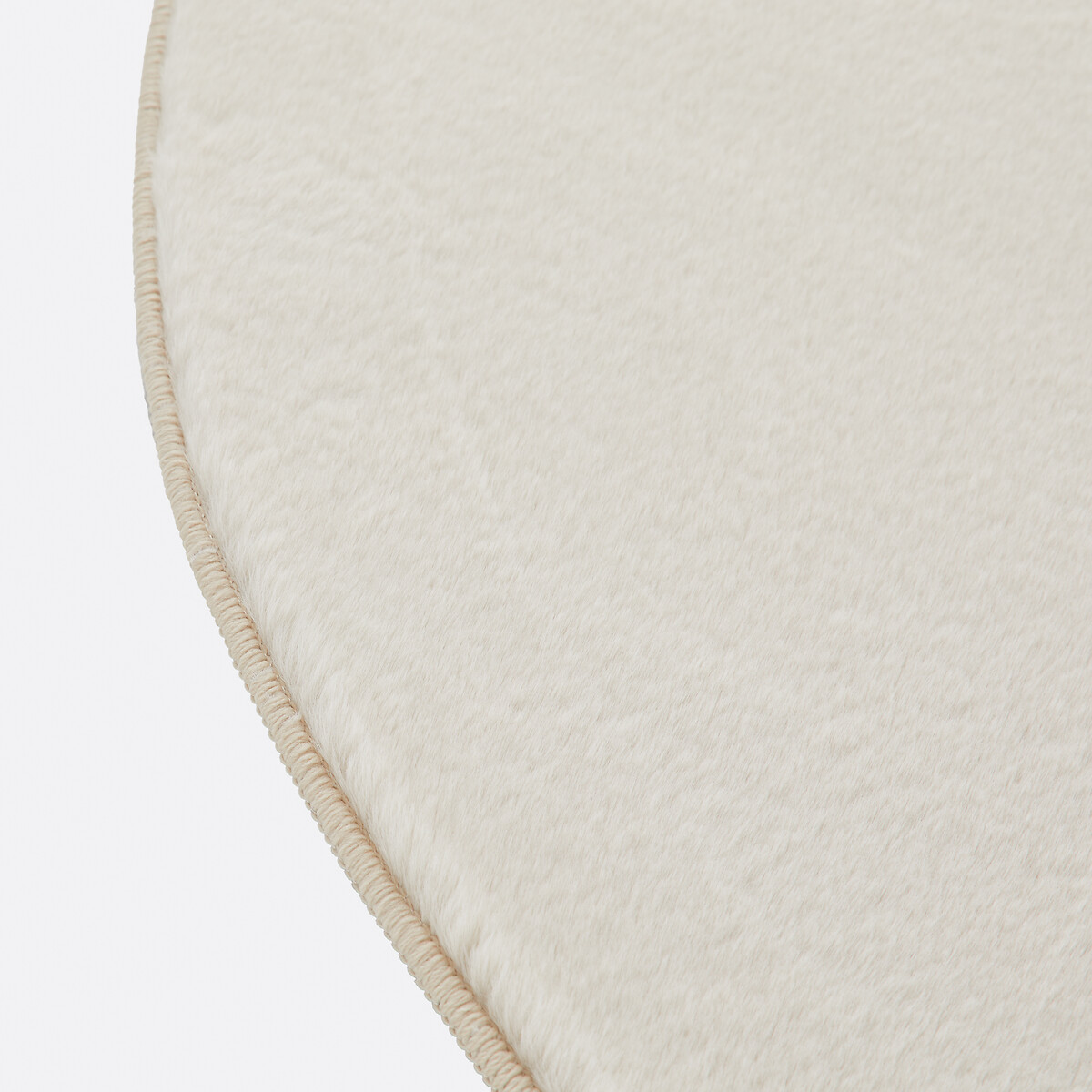 Tapis rond imitation fourrure, Esmia ecru, LA REDOUTE INTERIEURS