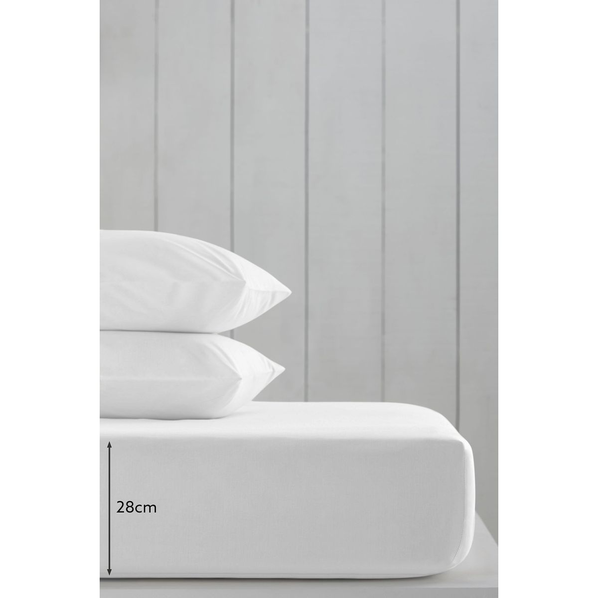Drap-housse en coton riche blanc, NEXT