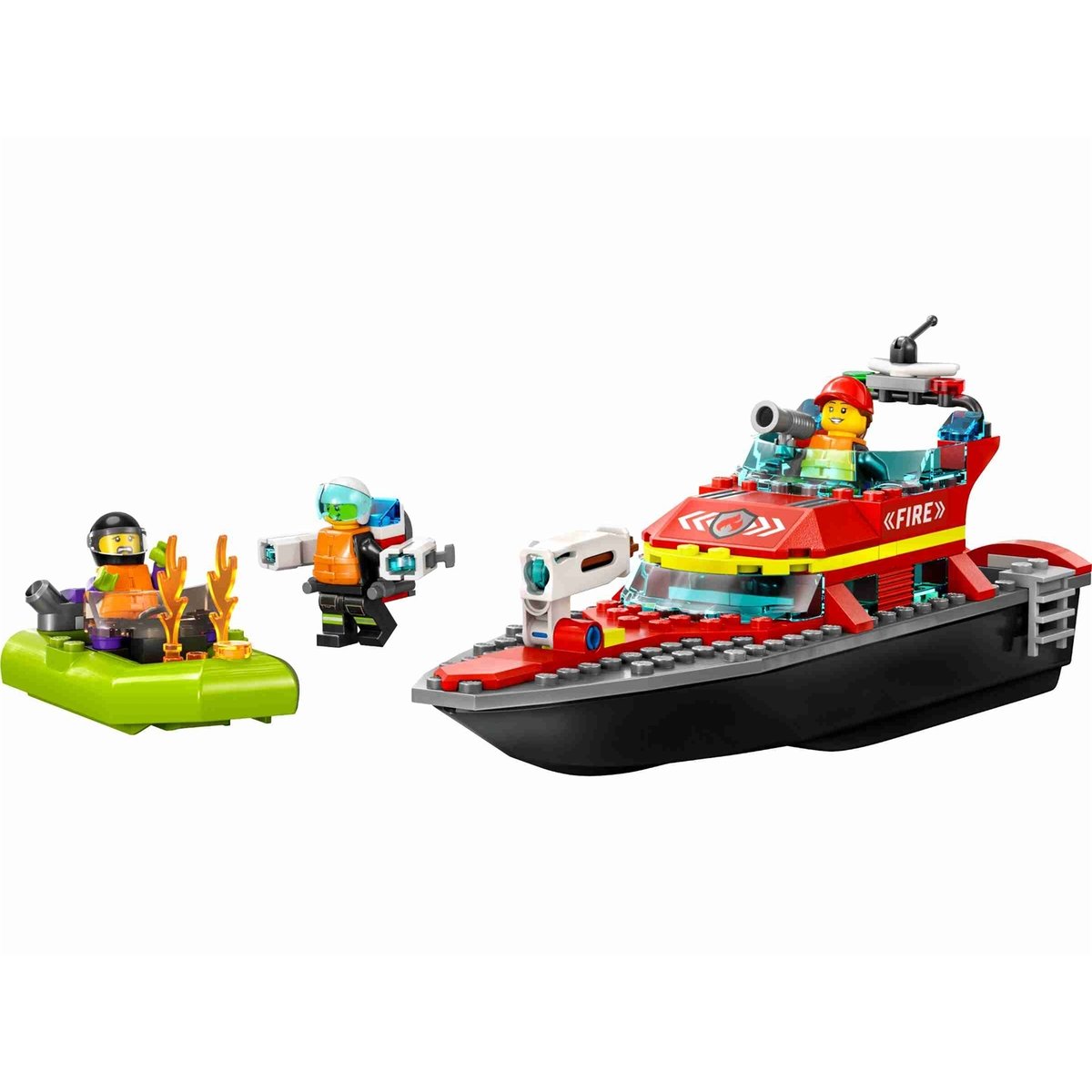 City Le bateau de sauvetage des pompiers multicolore, LEGO