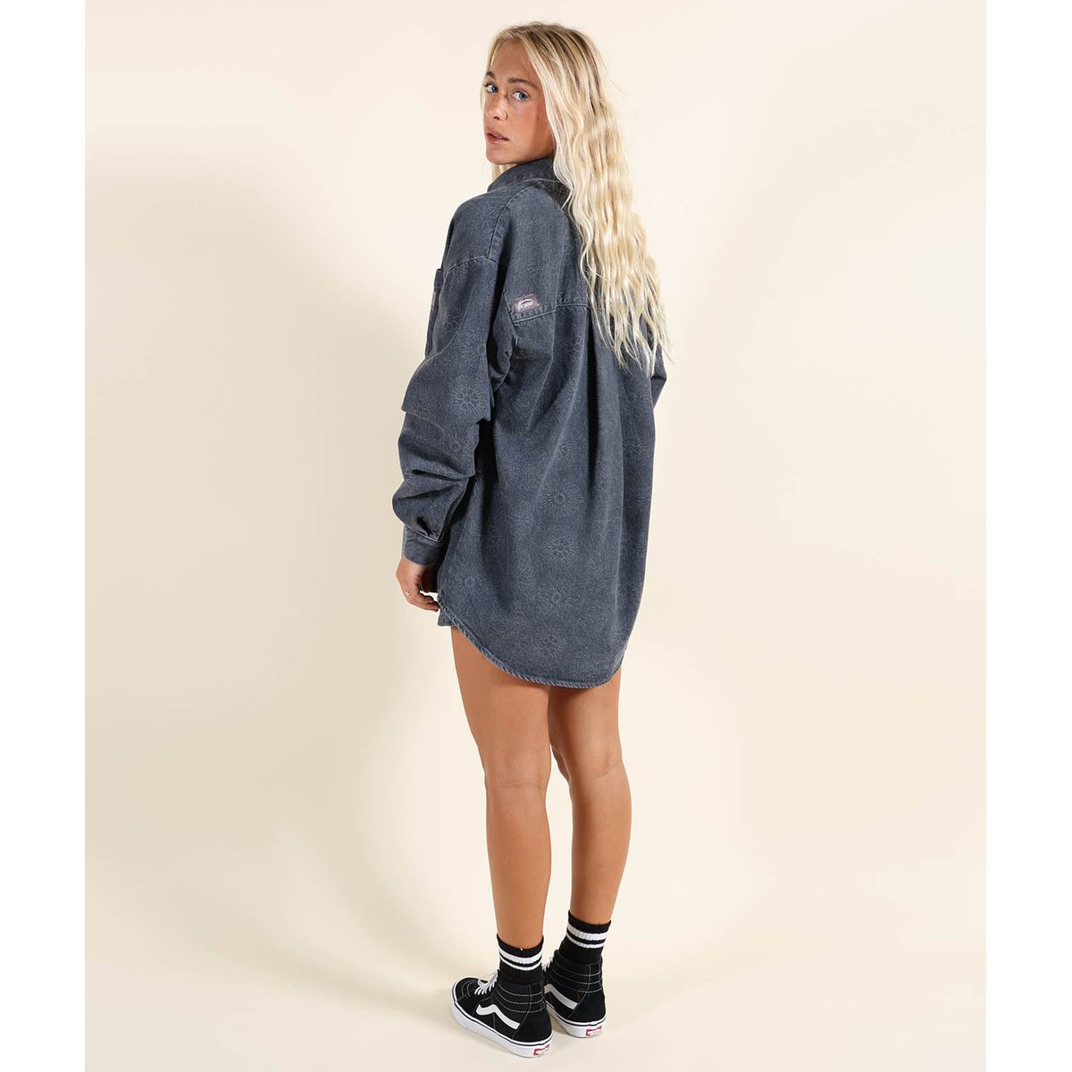 Chemise manches longues MOTEL dark grey, OXBOW