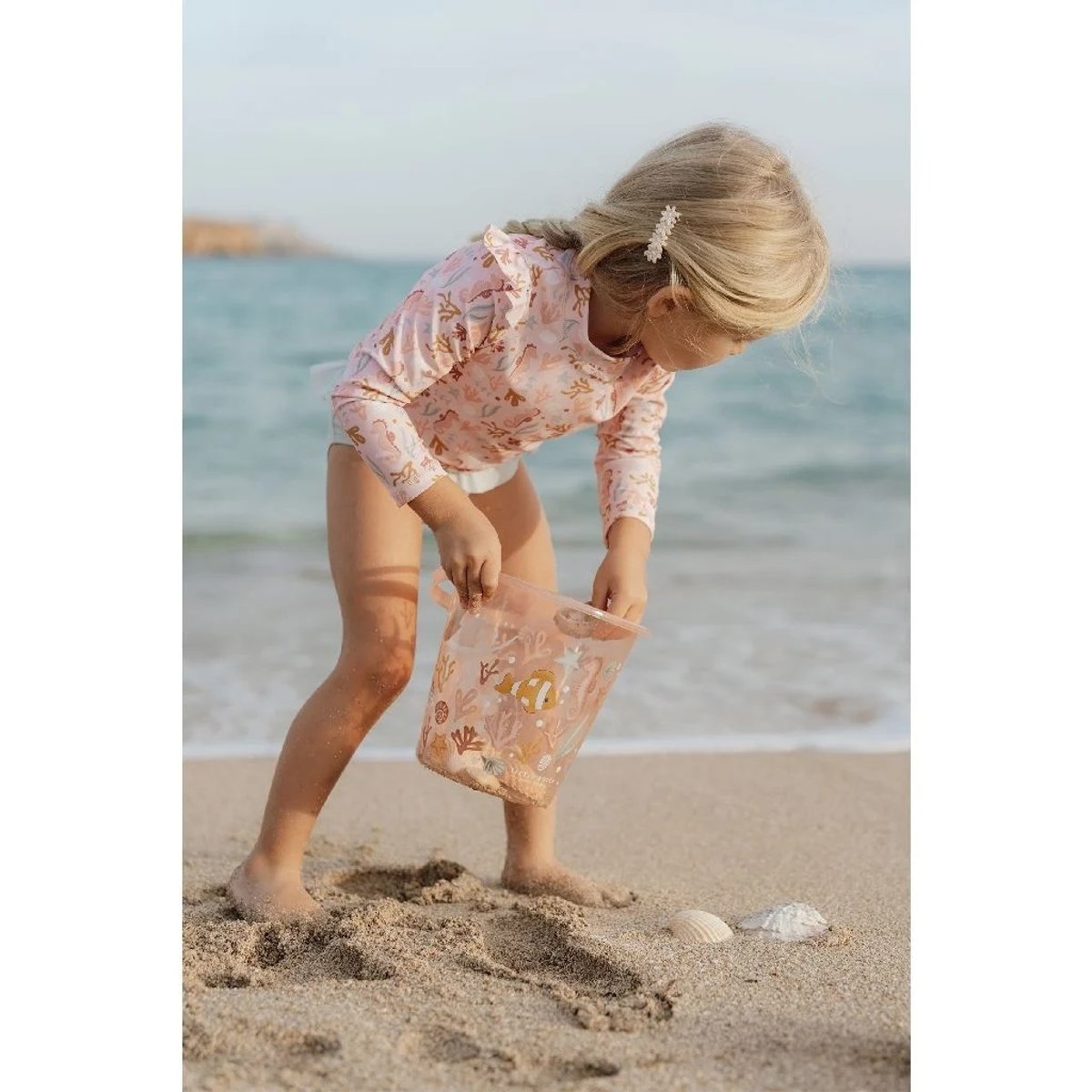 Seau de plage - Ocean Dreams Pink rose, LITTLE DUTCH