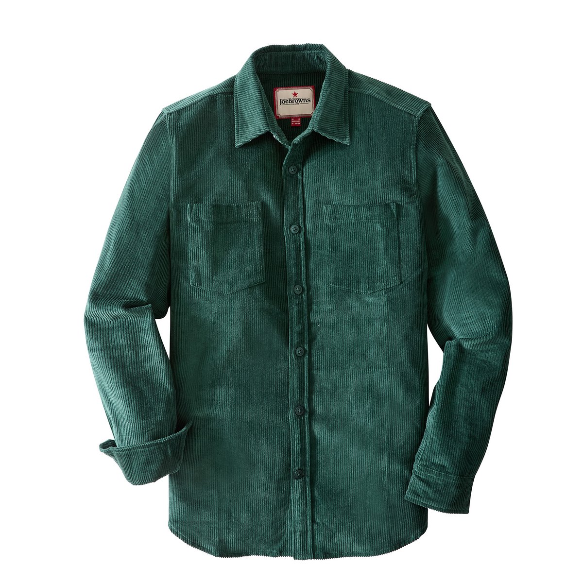 Surchemise en Velours Côtelé Cool vert, JOE BROWNS