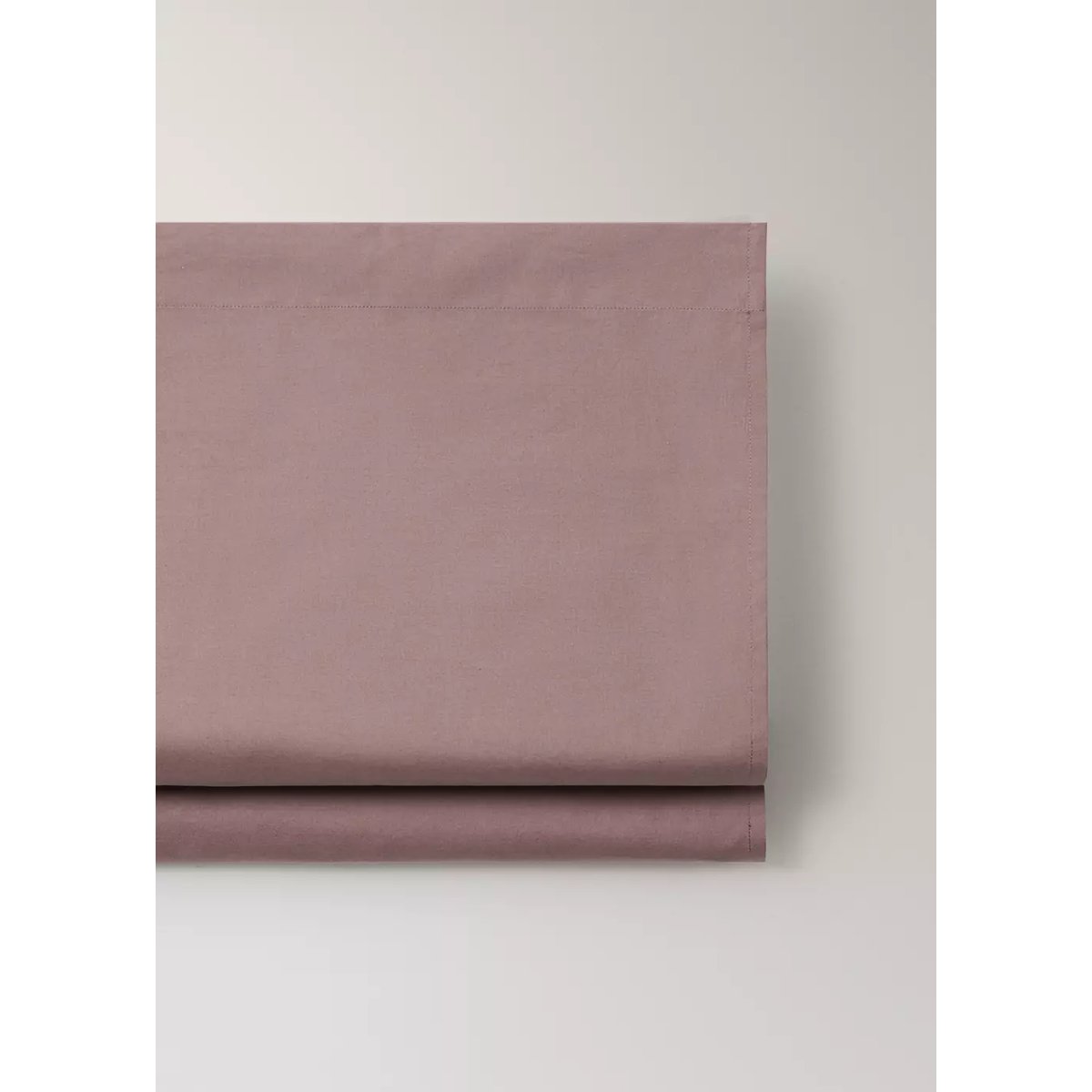 Drap plat percale de coton 200 fils lit 180/200 cm marron, MANGO HOME