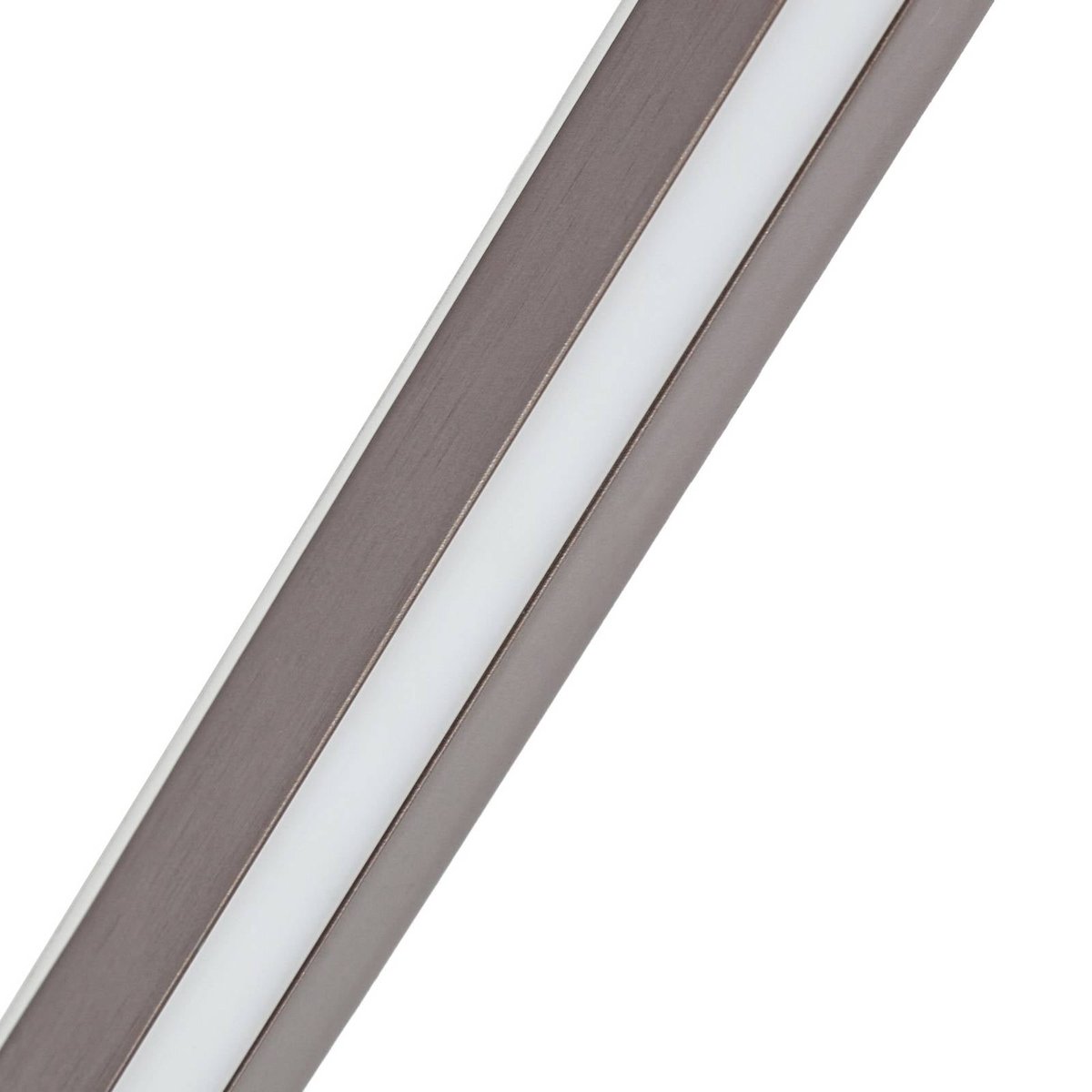 Plafonnier en métal moderneLED, Rylan marron, blanc, LUCANDE