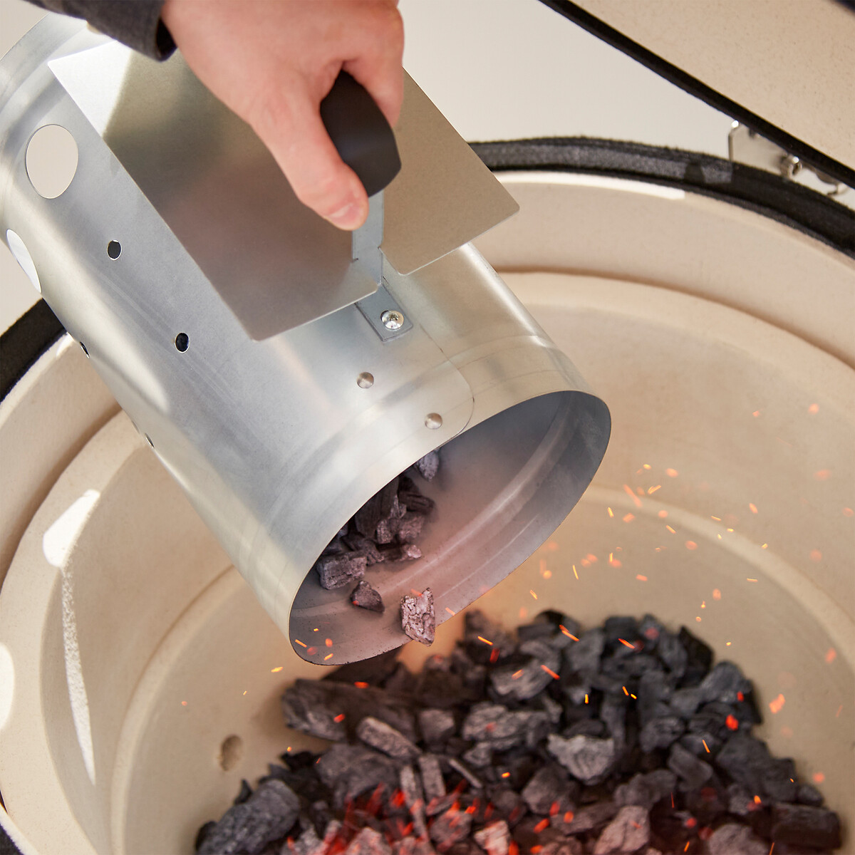 Charcoal Starter Pan stainless steel, TOWER