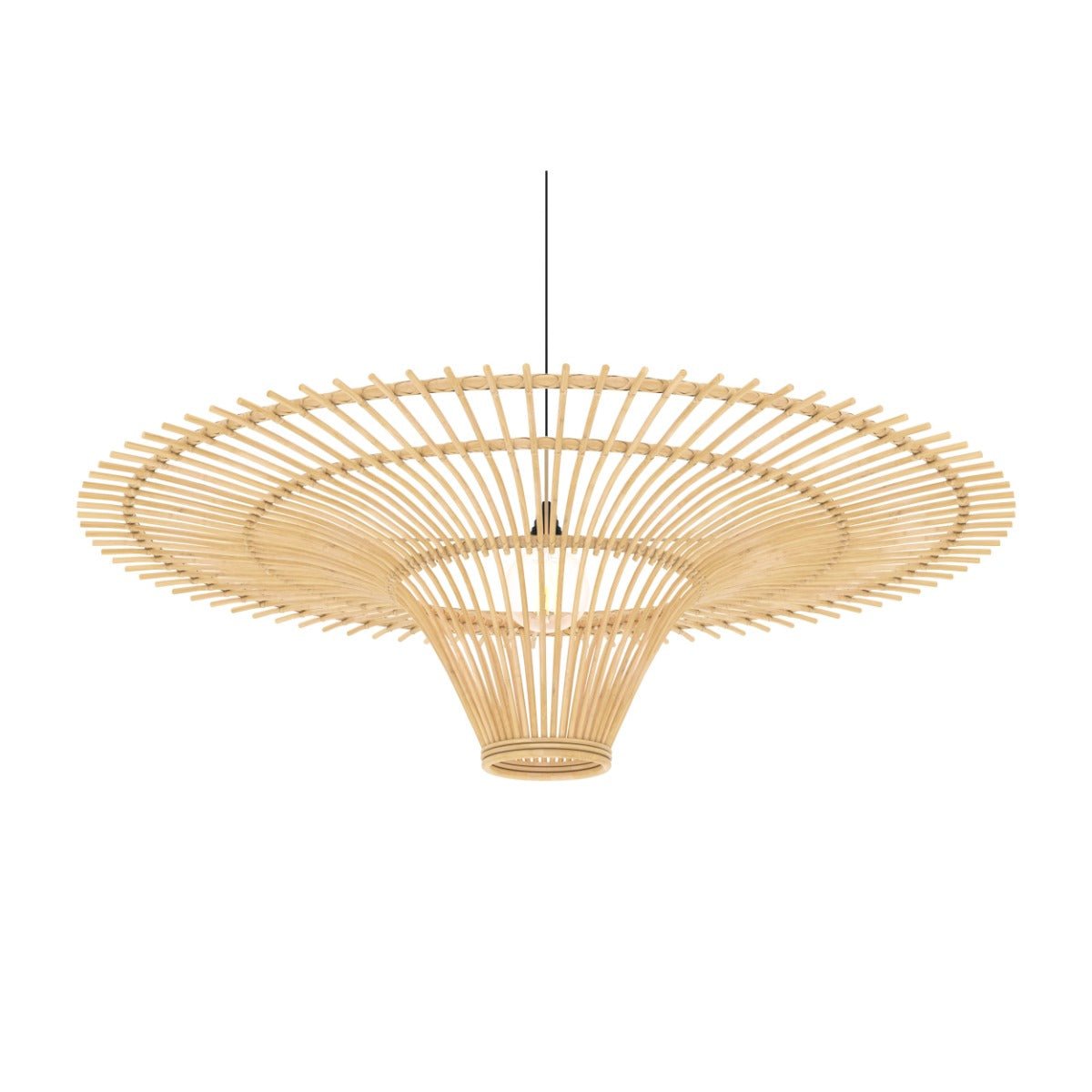 Abat-jour D120,5 cm en rotin - OLGA naturel, MAISON PAVANE