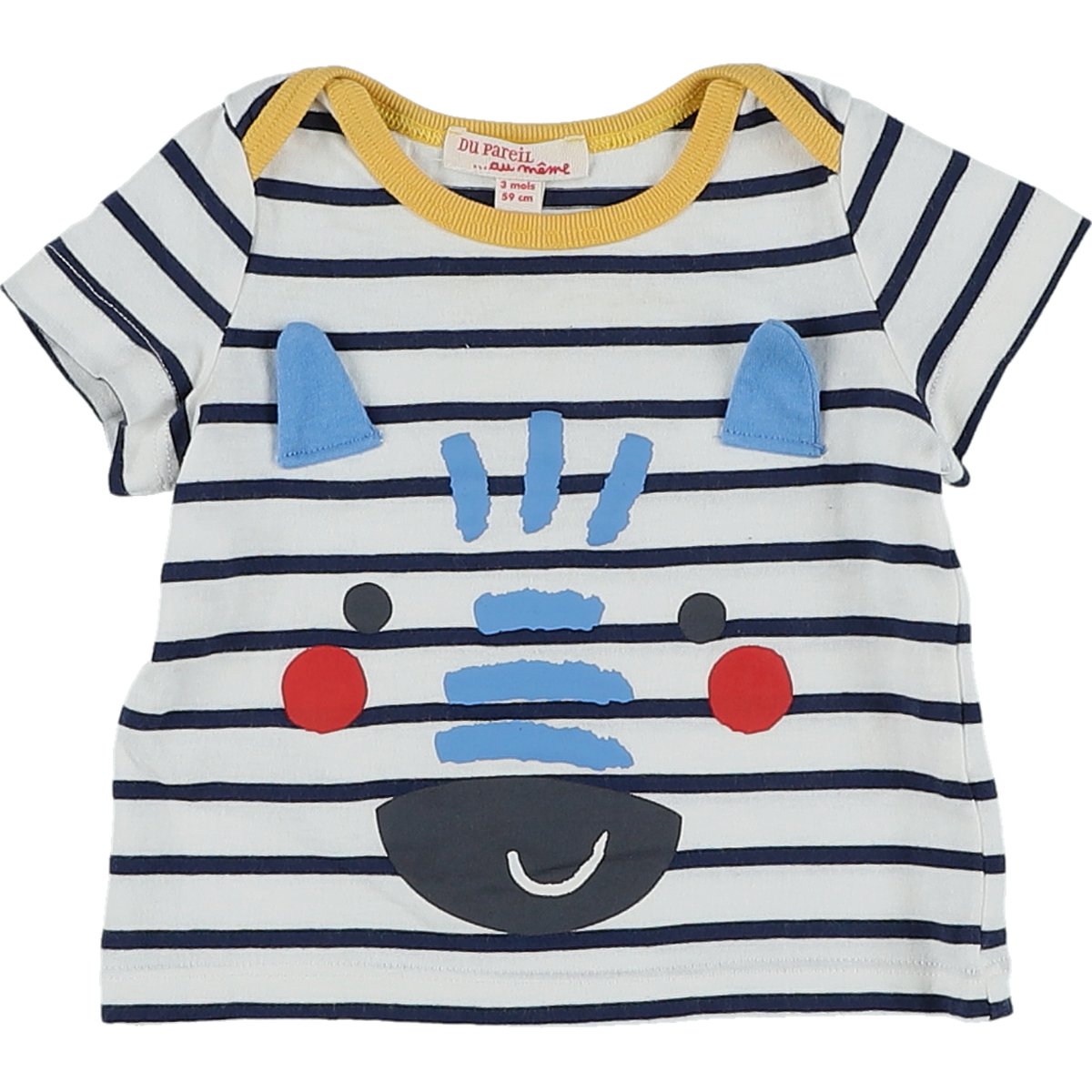 T-shirt - Très bon état blanc;bleu, DPAM